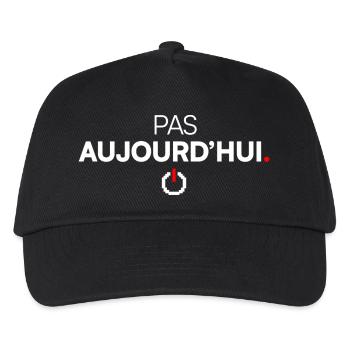 Heute nicht amüsieren, moderne Müdigkeit - Kinder Basecap - Schwarz - Vorne