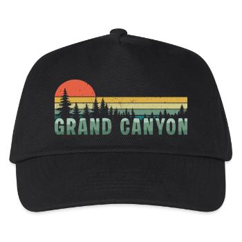 Retro Grand Canyon Nationalpark - Kinder Basecap - Schwarz - Vorne