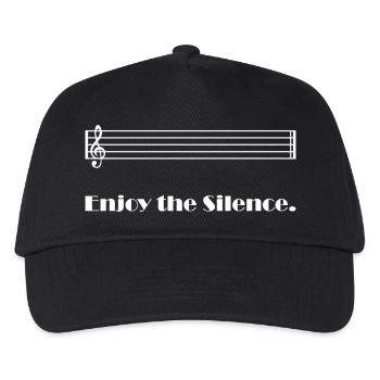 Enjoy the silence - Kids’ Baseball Cap - black - Front
