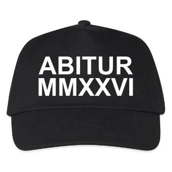 Abi 2026 - MMXXVI - Kinder Basecap - Schwarz - Vorne