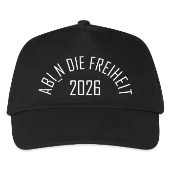 ABI 2026 - Ab i_n die Freiheit - Kinder Basecap - Schwarz - Vorne