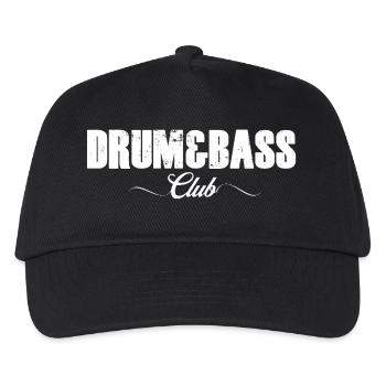 Drum and Bass Club Fettes Logo - Kinder Basecap - Schwarz - Vorne