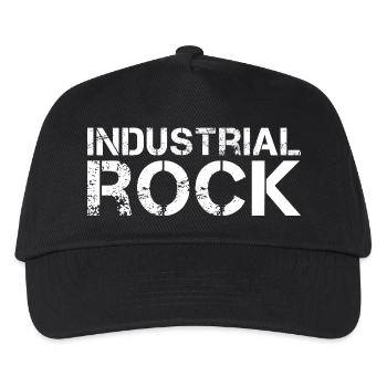 Industrierock-Typografie - Kinder Basecap - Schwarz - Vorne