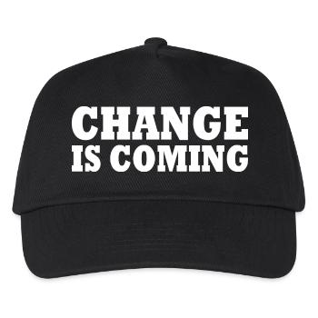 Change is coming - Kinder Basecap - Schwarz - Vorne