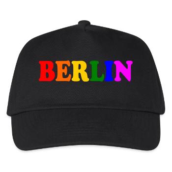 Berlin - Kinder Basecap - Schwarz - Vorne