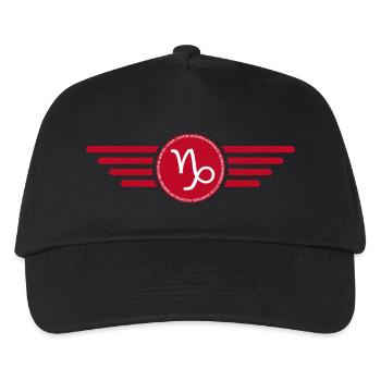 Zodiac sign Capricorn, exclusive t-shirt design - Kids’ Baseball Cap - black - Front