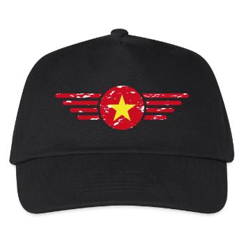 Ich liebe Vietnam, Eleganz Stil Design T-Shirt - Kinder Basecap - Schwarz - Vorne