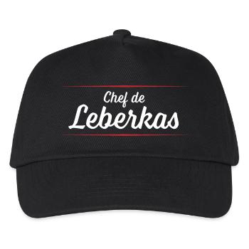 Chef de Leberkas - Kinder Basecap - Schwarz - Vorne