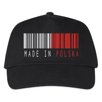 MADE IN POLSKA BARCODE - Kinder Basecap - Schwarz - Vorne