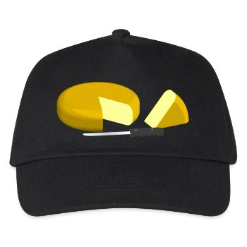 kaese cheese pizza sandwich maus mouse food27 - Kinder Basecap - Schwarz - Vorne