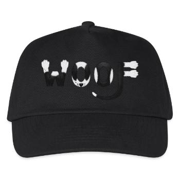 Dog dog t-shirt woof woof - Kids’ Baseball Cap - black - Front