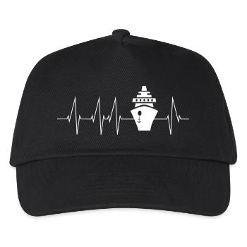 Cruise cruise ship heartbeat gift - Kids’ Baseball Cap - black - Front