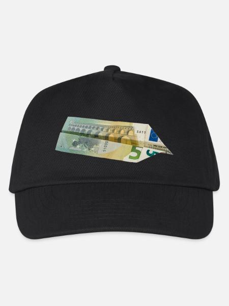 5-Euro-Schein - Kinder Basecap - Schwarz
