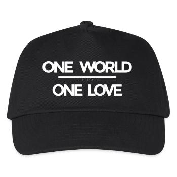 One World - One Love - Kids’ Baseball Cap - black - Front