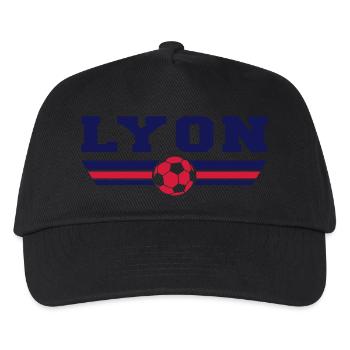Lyon foot - Casquette de baseball Enfant - noir - Devant