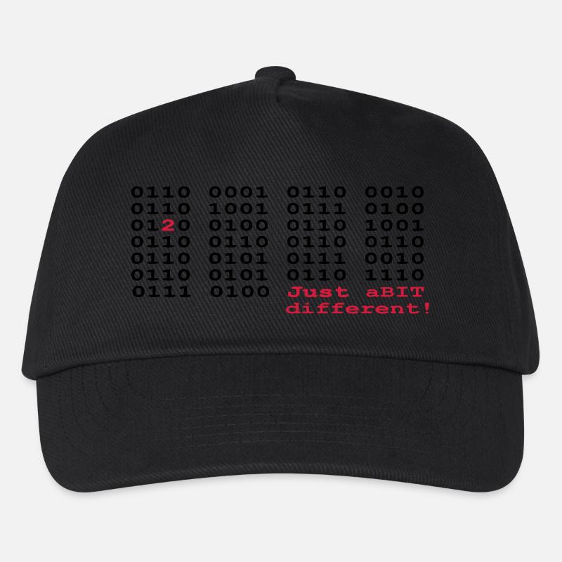 just a BIT different (2) - Kids’ Baseball Cap - black