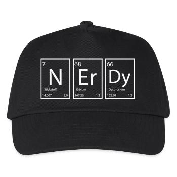 Nerdy Nerd proverbes Éléments - Casquette de baseball Enfant - noir - Devant