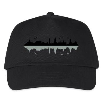 Skyline Kiel - Kinder Basecap - Schwarz - Vorne