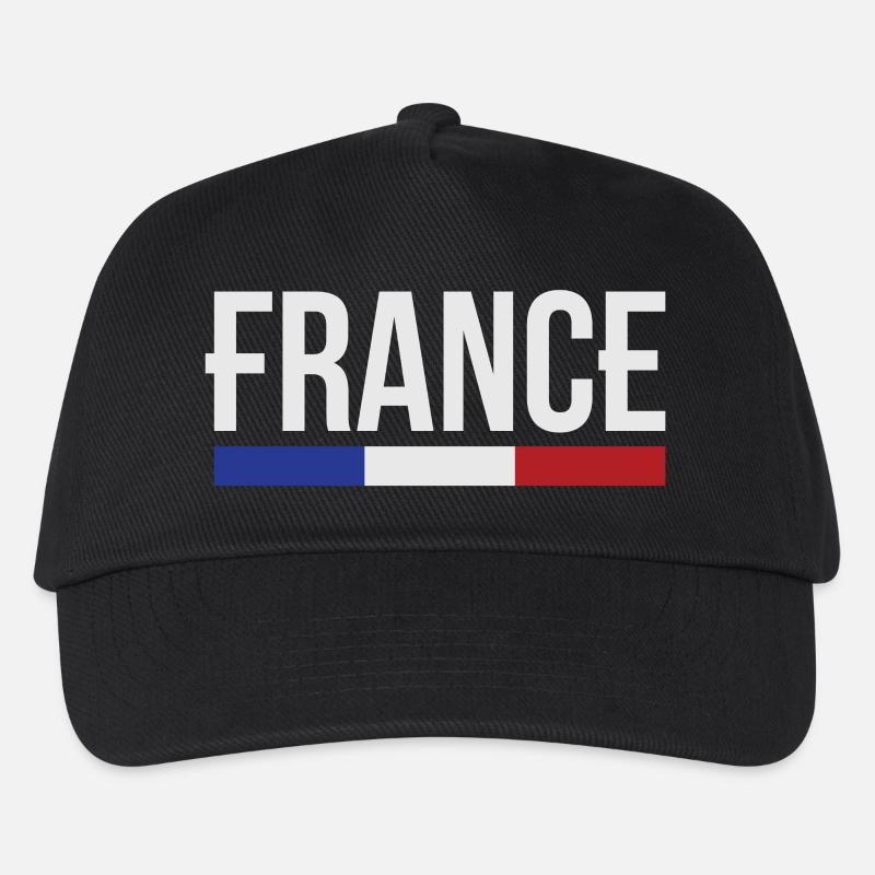 France drapeau bleu blanc rouge B - Casquette de baseball Enfant - noir