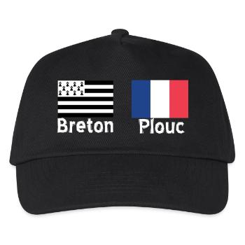 Breton plouc 22 - Casquette de baseball Enfant - noir - Devant