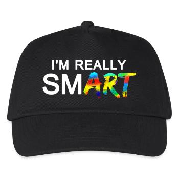 Really SmART 02 - Kids’ Baseball Cap - black - Front