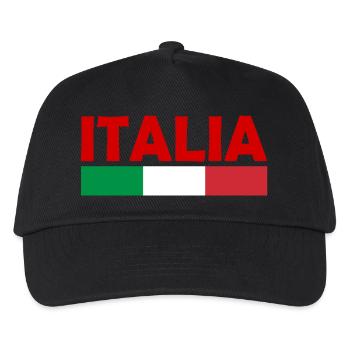 Italien - Kinder Basecap - Schwarz - Vorne