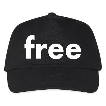 Free - Kids’ Baseball Cap - black - Front
