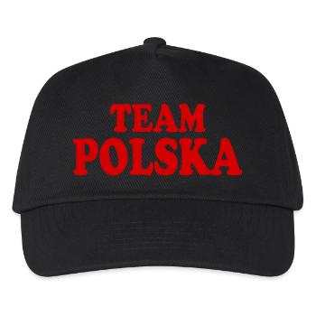 Polen - Kinder Basecap - Schwarz - Vorne