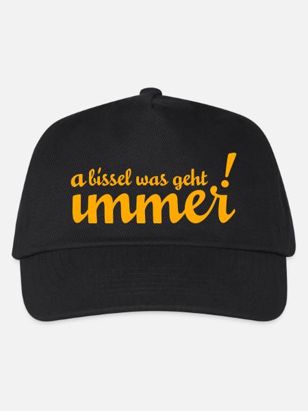A bissl was geht immer! Weiß jedes Münchner Kindl! - Kinder Basecap - Schwarz