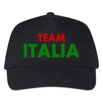 Team italia - Kinder Basecap - Schwarz - Vorne