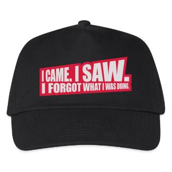 Je suis venu voir oublier - Casquette de baseball Enfant - noir - Devant