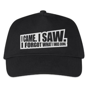 I came saw forget - Kinder Basecap - Schwarz - Vorne