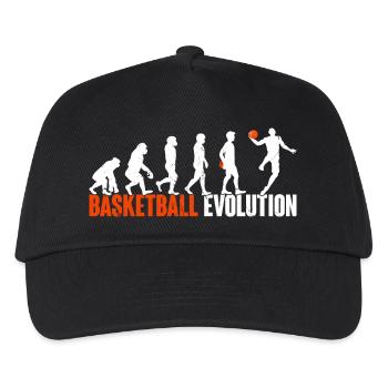 Basketball Basketball Player Evolution - Kids’ Baseball Cap - black - Front