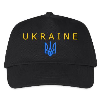 Ukraine - Kinder Basecap - Schwarz - Vorne