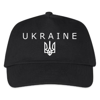 Ukraine - Kinder Basecap - Schwarz - Vorne