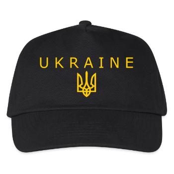 Ukraine - Kinder Basecap - Schwarz - Vorne