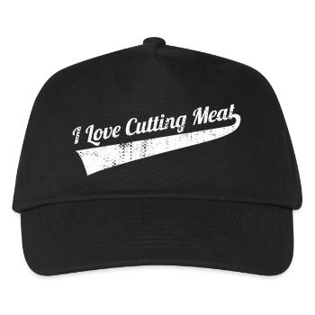 Découpe de viande - Casquette de baseball Enfant - noir - Devant