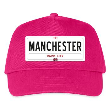 Panneau de la ville de Manchester - Casquette de baseball Enfant - fuchsia - Devant