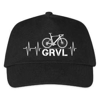 pulse gravel bike heartbeat gravel bike offroad - Kids’ Baseball Cap - black - Front