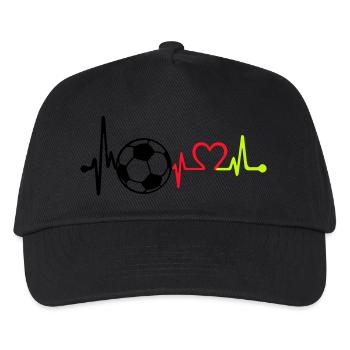 fußball love beat germany - Kinder Basecap - Schwarz - Vorne