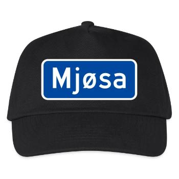 Der Mjøsa-See - Kinder Basecap - Schwarz - Vorne