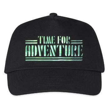 Le temps de l’aventure - Casquette de baseball Enfant - noir - Devant