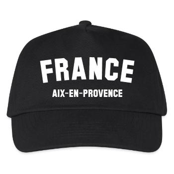 AIX EN PROVENCE France - Kinder Basecap - Schwarz - Vorne