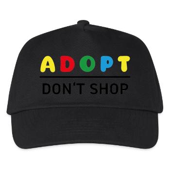 Colors Froh - Adopt Don't Shop - Kids’ Baseball Cap - black - Front