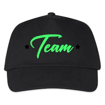 Team - Kids’ Baseball Cap - black - Front