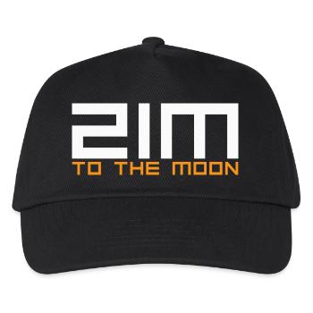 Bitcoin to the Moon - Kinder Basecap - Schwarz - Vorne