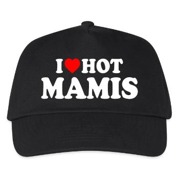 I love hot mamis - Kids’ Baseball Cap - black - Front