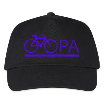 bester Opa Fahrrad Mountainbike Radeln Kritzeln - Kinder Basecap - Schwarz - Vorne