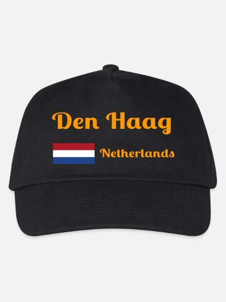 Den Den Haag Niederlande - Stilvolle Drucke - Kinder Basecap - Schwarz