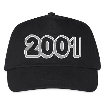 2001 - Kinder Basecap - Schwarz - Vorne